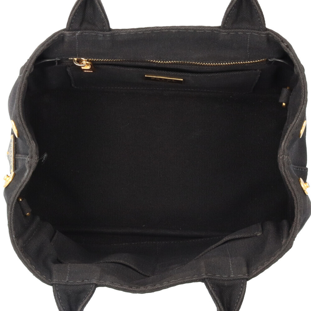 Prada Canapa Shoulder Bag, Canvas IBG439, Black, Women's, PRADA 2-way - Picture 8 of 16